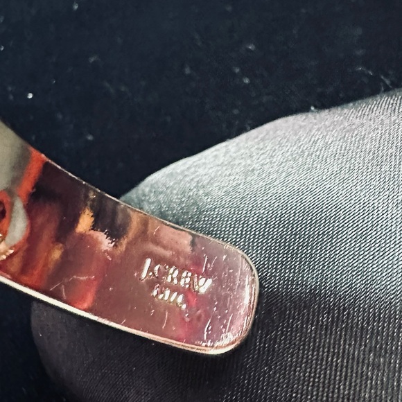 J.Crew - Ribbon Wrapped cubic zirconia studded cuff bracelet, in Red and Gold - Picture 6 of 6